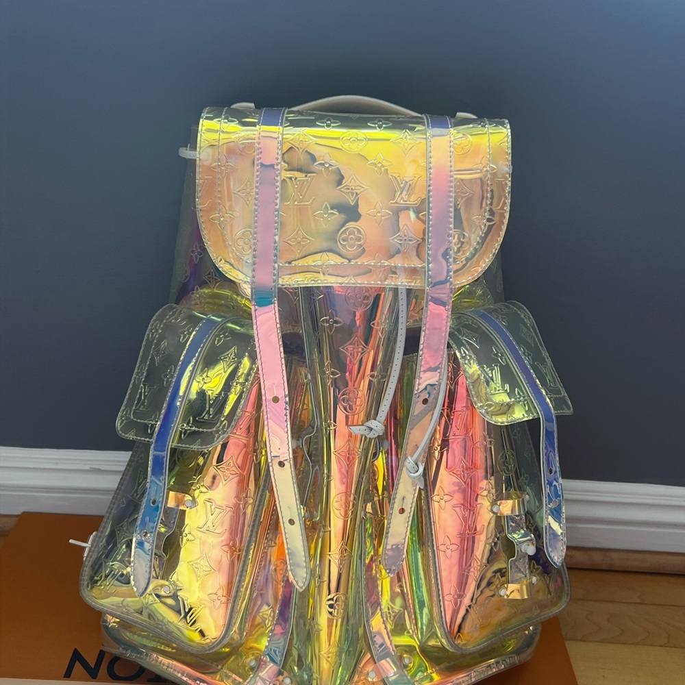 louis vuitton christopher backpack monogram gm prism